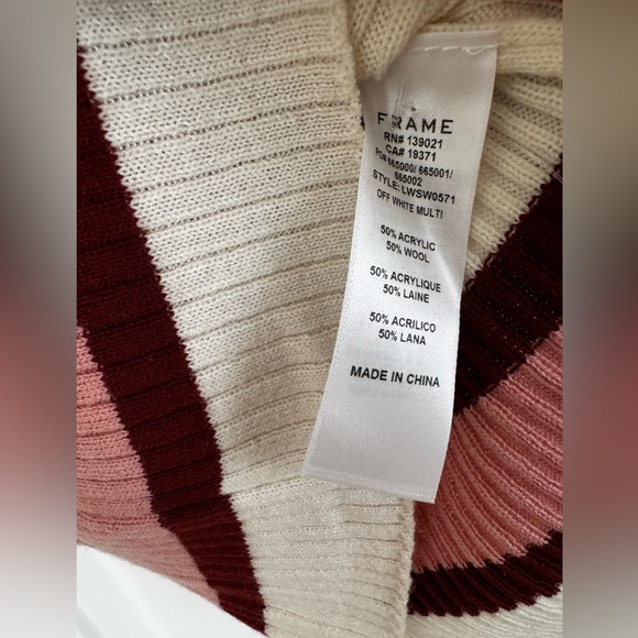 FRAME - Striped Rib-Knit Top - Picture 6 of 6